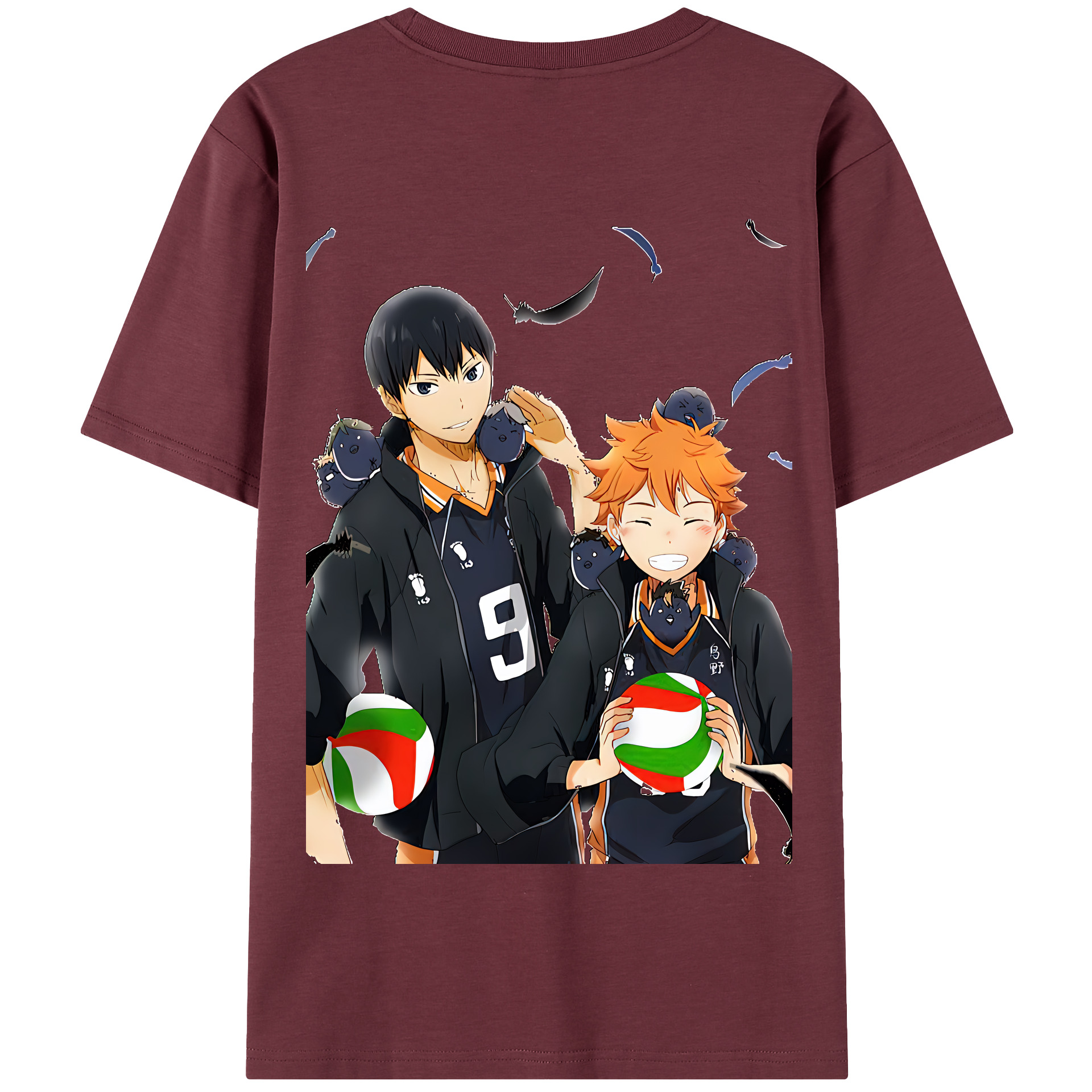 （画像用） ハイキュー!! Haikyu!! 綿100％半袖Tシャツ（背面プリント）